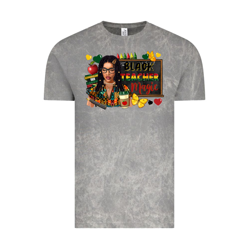 Juneteenth Black Teacher Magic Vintage Tee by FaDigitalArtStudio | Teevron
