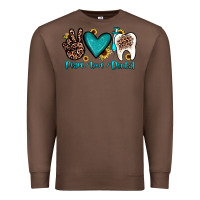 Chestnut peace love dental Premium Sweatshirt - JahusDesignShop