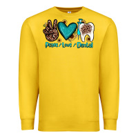 Lemon peace love dental Premium Sweatshirt - JahusDesignShop