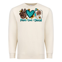 Sandshell peace love dental Premium Sweatshirt - JahusDesignShop