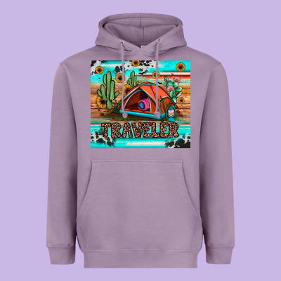 Traveler Tumbler Heavyweight Hoodie Designed By Jahusdesignshop