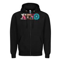 Black xoxo braunvieh cow Zipper Hoodie - AdoDesignShop