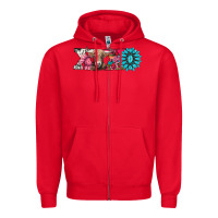 Xoxo Braunvieh Cow Zipper Hoodie | Teevron