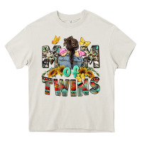 Mom Of Twins Girls Mother's Day Heavy Core Tee | Teevron