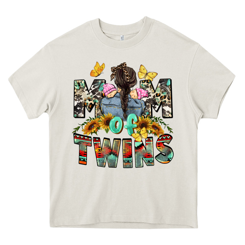 Mom Of Twins Girls Mother's Day Heavy Core Tee by CowGirlArtShop | Teevron