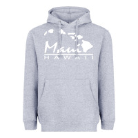 Heather Grey maui hawaii Heavyweight Hoodie - linhVisuals