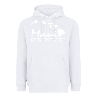 White maui hawaii Heavyweight Hoodie - linhVisuals