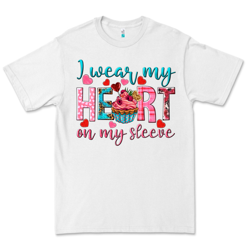 I Wear My Heart On My Sleeve Valentine's Day Premium Tee by HowdyJamesFarm | Teevron