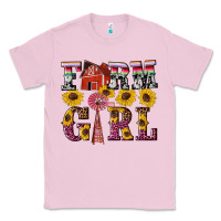 Bubblegum Pink western farm girl Classic Tee - Artiststas