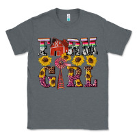 Charcoal Heather western farm girl Classic Tee - Artiststas