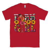 Red western farm girl Classic Tee - Artiststas