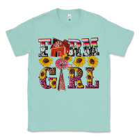 Seafoam western farm girl Classic Tee - Artiststas