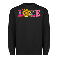 Black love sunflower valentines day Heavyweight Sweatshirt - AdoDesignShop