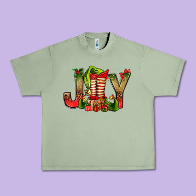 Joy Christmas With Elf Bbs Urban Heavy Tee Designed By Bundleandbundleshop