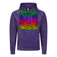 Cloud Purple colorful leopard seamless pattern Vintage Hoodie - BundleAndBundleShop