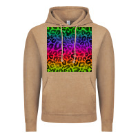 Vintage Coffee colorful leopard seamless pattern Vintage Hoodie - BundleAndBundleShop
