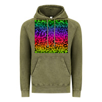 Vintage Olive colorful leopard seamless pattern Vintage Hoodie - BundleAndBundleShop