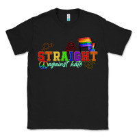 Black Straight agains hate Classic Tee - CowGirlArtShop