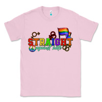 Bubblegum Pink Straight agains hate Classic Tee - CowGirlArtShop