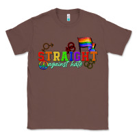 Chestnut Straight agains hate Classic Tee - CowGirlArtShop