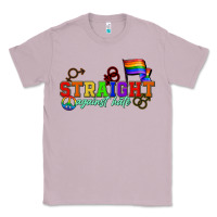 Lilac Straight agains hate Classic Tee - CowGirlArtShop