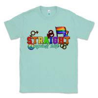 Seafoam Straight agains hate Classic Tee - CowGirlArtShop