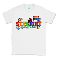 White Straight agains hate Classic Tee - CowGirlArtShop