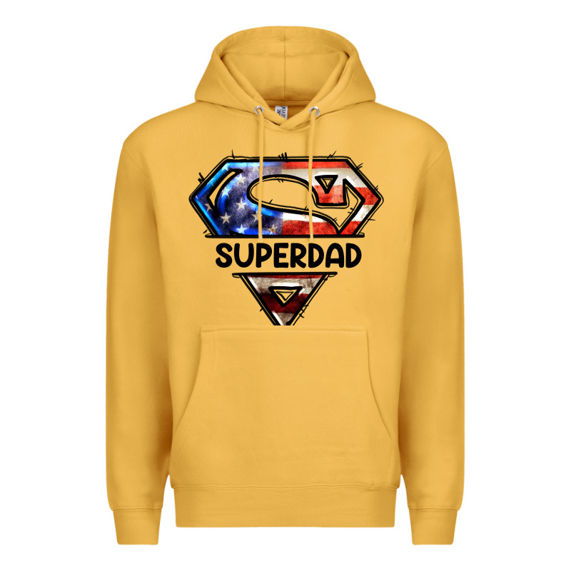 American Superdad Premium Hoodie by LillyAllenDesigns | Teevron