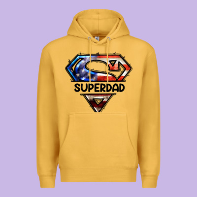 American Superdad Premium Hoodie Designed By Lillyallendesigns