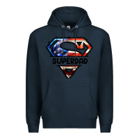 Navy American Superdad Premium Hoodie - LillyAllenDesigns