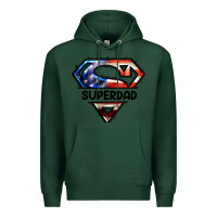 Sports Green American Superdad Premium Hoodie - LillyAllenDesigns