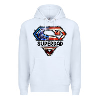 White American Superdad Premium Hoodie - LillyAllenDesigns
