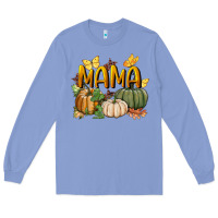 Colony Blue mama pumpkin Long Sleeve Tee - BundleAndBundleShop