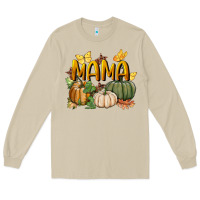 Mushroom mama pumpkin Long Sleeve Tee - BundleAndBundleShop