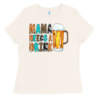 Bone Mama Needs a Drink Ladies Tee - CowCowDesign