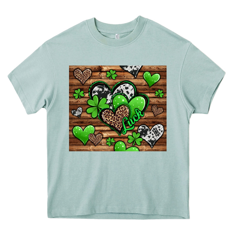 St Patricks Day Hearts Heavy Core Tee by Jasminsmagicworld | Teevron