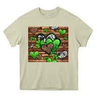Mossy st patricks day hearts Heavy Core Tee - Jasminsmagicworld