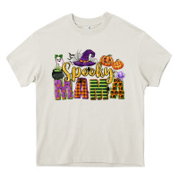 Cream spooky mama Heavy Core Tee - CowGirlArtShop