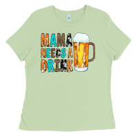 Matcha Mama Needs a Drink Ladies Tee - CowCowDesign