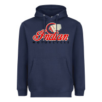 Navy motorcycle racing indian Heavyweight Hoodie - linhVisuals
