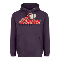 Plum motorcycle racing indian Heavyweight Hoodie - linhVisuals