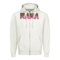 Oatmeal Heather mama Zipper Hoodie - AdoDesignShop