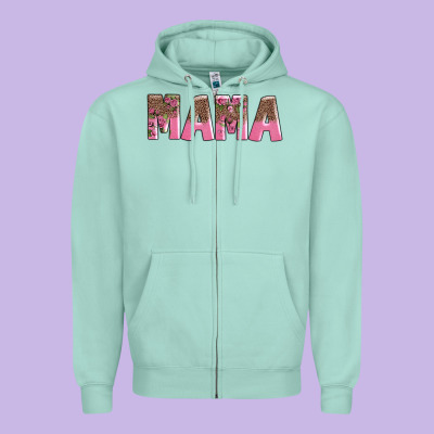 Mama Zipper Hoodie Designed By Adodesignshop