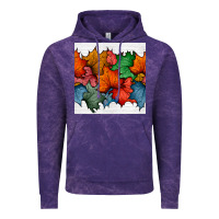 Cloud Purple autumn  leaves seamless pattern Vintage Hoodie - BundleAndBundleShop