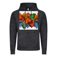 Vintage Arctic autumn  leaves seamless pattern Vintage Hoodie - BundleAndBundleShop