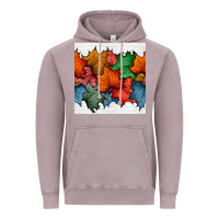 Vintage Zinc autumn  leaves seamless pattern Vintage Hoodie - BundleAndBundleShop