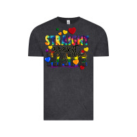 Vintage Black straight against hate Vintage Tee - FaDigitalArtStudio