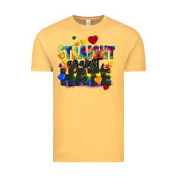 Vintage Mustard straight against hate Vintage Tee - FaDigitalArtStudio