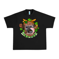 Black St. Patrick's Day cow Urban Heavy Tee - FaDigitalArtStudio