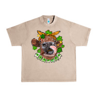 French Oak St. Patrick's Day cow Urban Heavy Tee - FaDigitalArtStudio